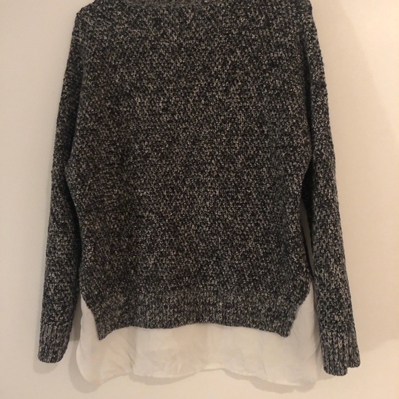 Casual Long Sleeve Sweater with shirt-tails - Picture 3 of 6